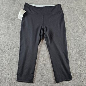 Marika Sport Womens‎ Black Cropped Capri Leggings Yoga Pants Size M NEW